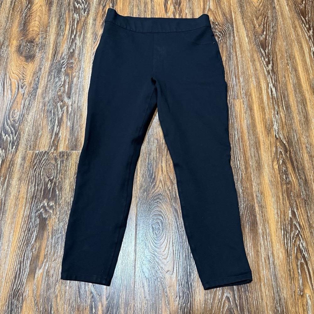Spanx The Perfect Pant Ankle Ponte Hi-Rise Sz Large Black Pull-On Stretch 20202R